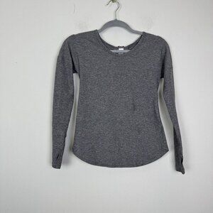 Ivivva By Lululemon Girls Gray Long Sleeve Athletic Top Size 10